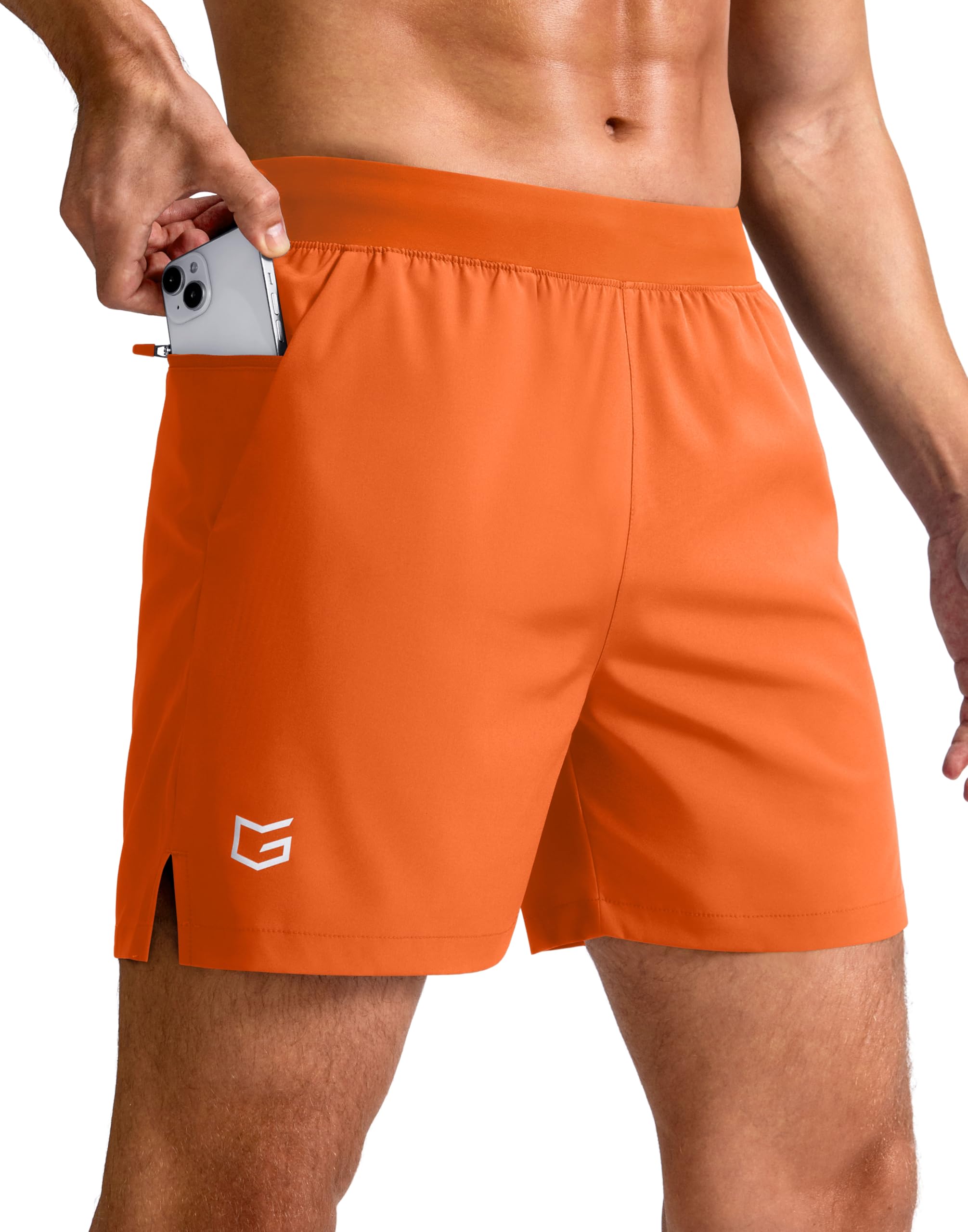 Men's Athletic Running Shorts Zip Pocket Quick Dry