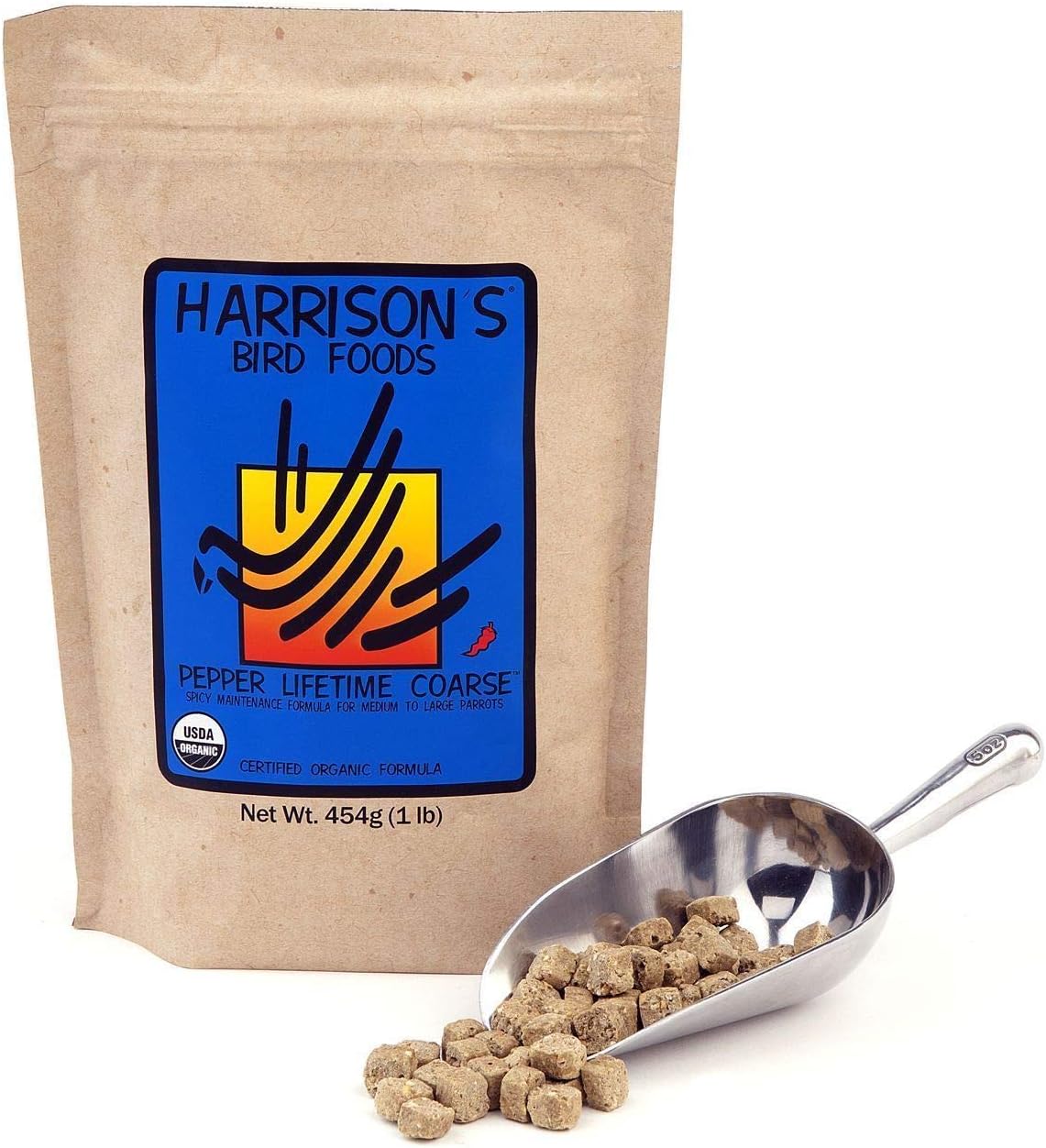 Harrisons Pepper Lifetime Coarse for birds (454g)