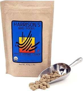Harrisons Pepper Lifetime Coarse 2.26kg Pellet Complete Bird Food for pionus, Amazons, cockatoos, macaws and other medium to large parrots