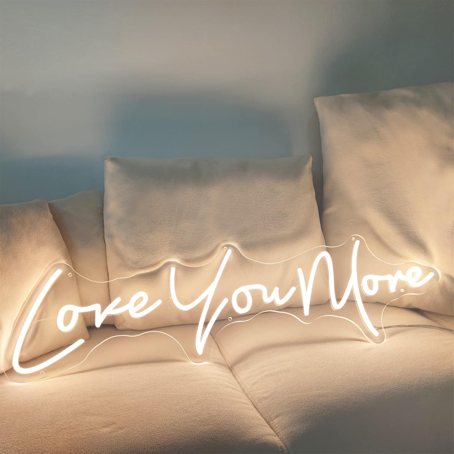 I Love You More The Most Vintage Neon Sign,Unique Gift for Wedding,Anniversary,Husband,Wife,Boyfriend,Girlfriend,Above Bed,Wall Decor,Custom,70cm,INSNEnN