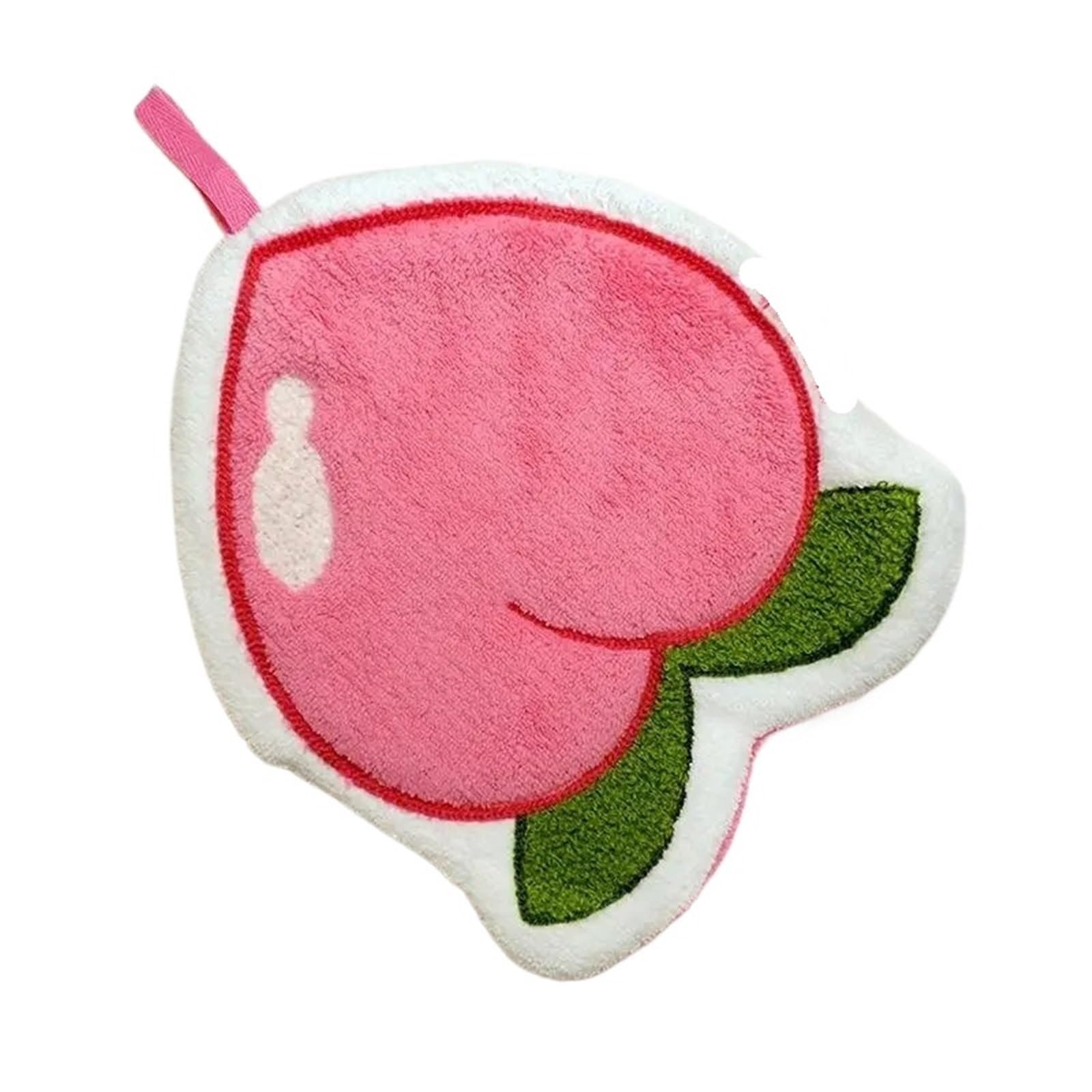 PPdingding 2/5pcs Cartoon Fruit Hand Towel - Absorbent Coral Fleece Bathroom Kerchief for Adults and people(2pc Color1)