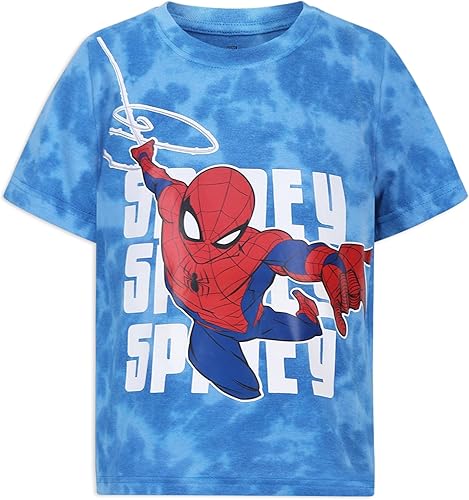 Miniatura 4 de Marvel Spider-Man Boys Short Sleeve T-Shirt 3 Pack for Toddler and Big Kids