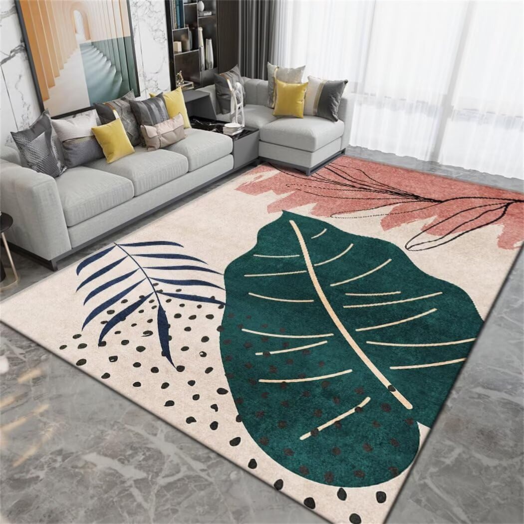 Tapis de chambre enfants moderne vert tapis de couloir lavable