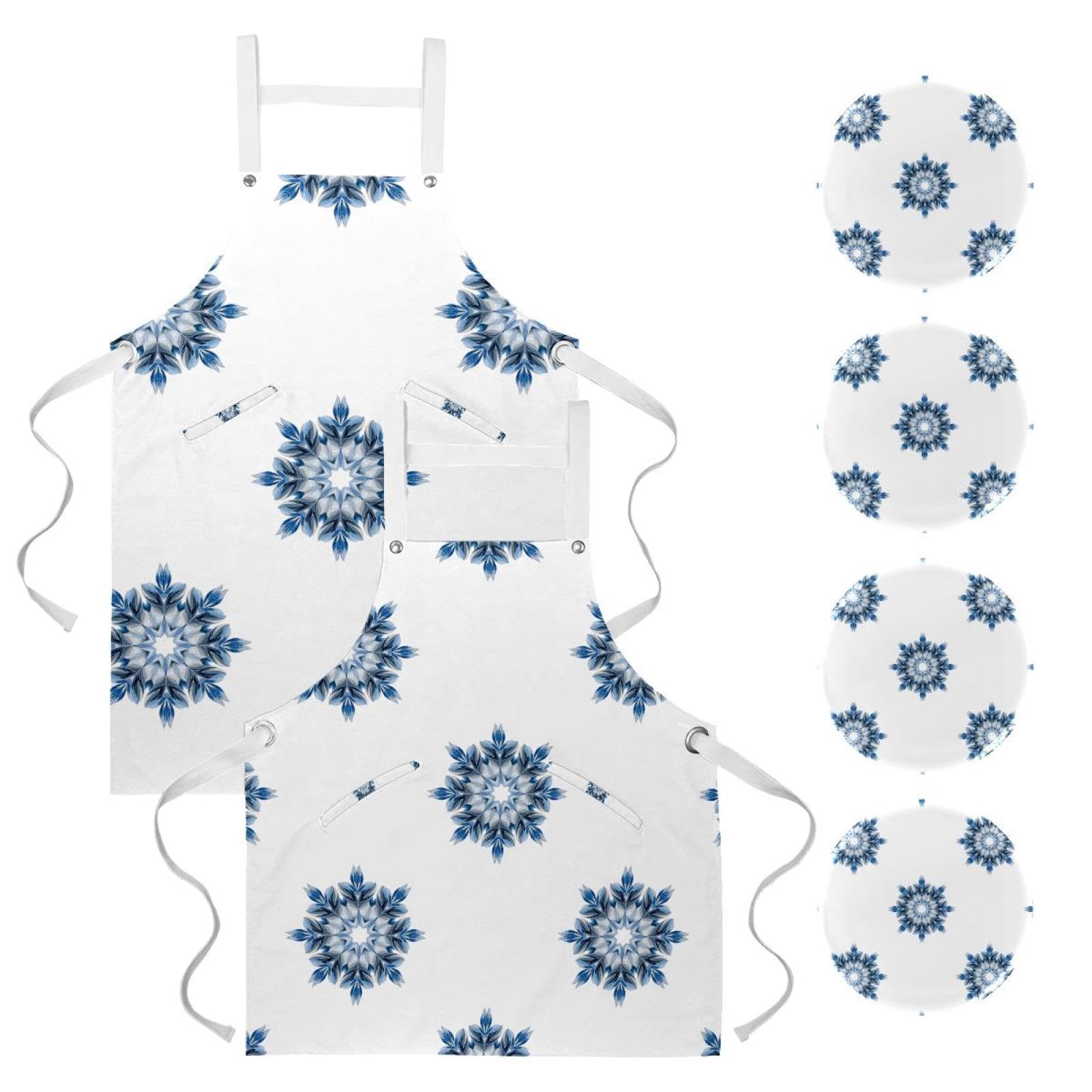 Tablier de cuisine restaurant et bar à taille unique ajustable - 7