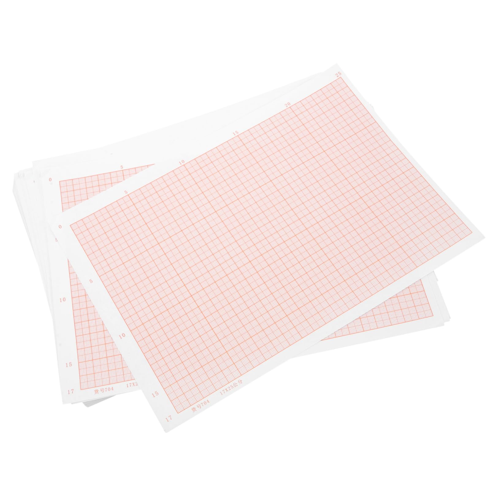 HOMSFOU Portable Coordinate Paper Sheets 100 Sheets of A4 Grid Paper for Math and Architecture