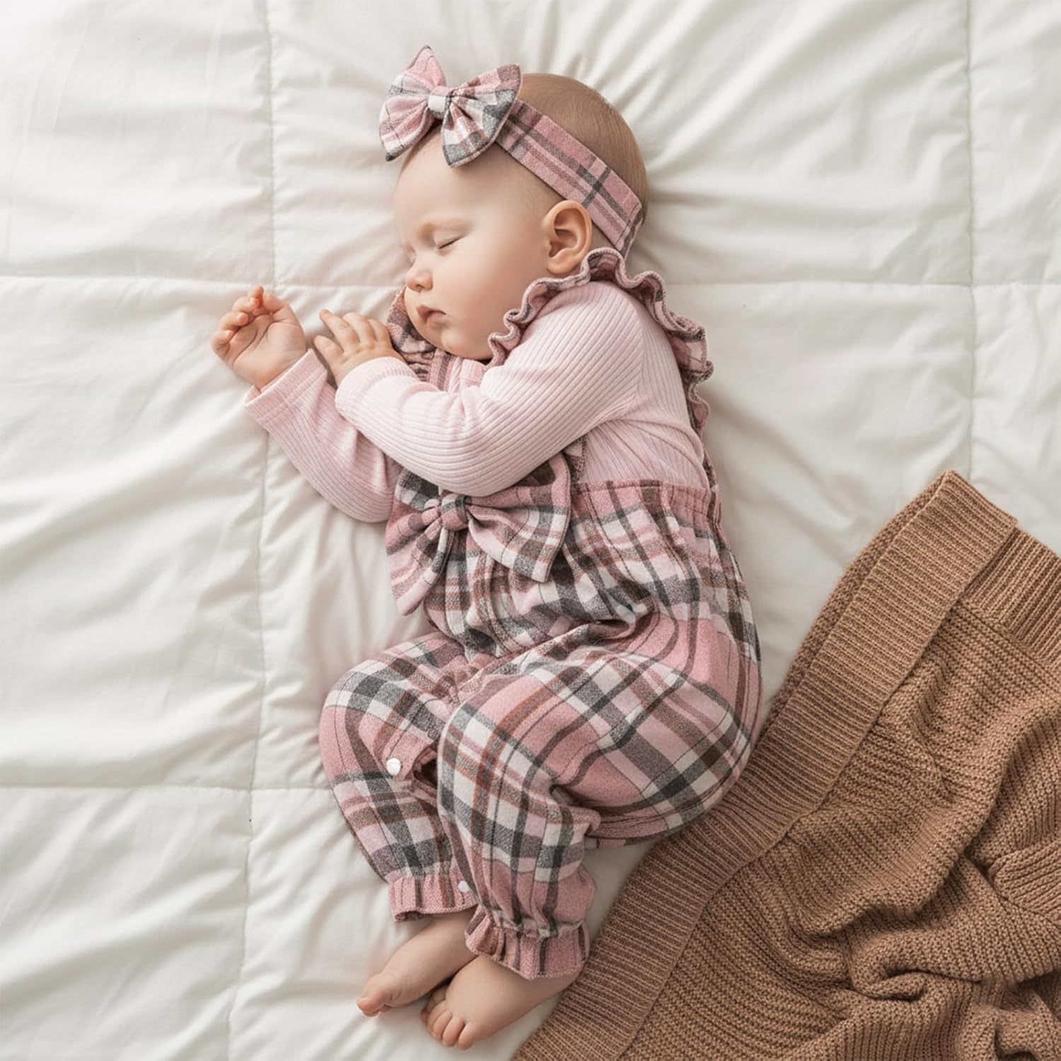 Rtnnsbbfcm Newborn Baby Girl Clothes Short Sleeve Bow Floral Romper One Piece Jumpsuit Summer Infant Outfits Girls - Image 3