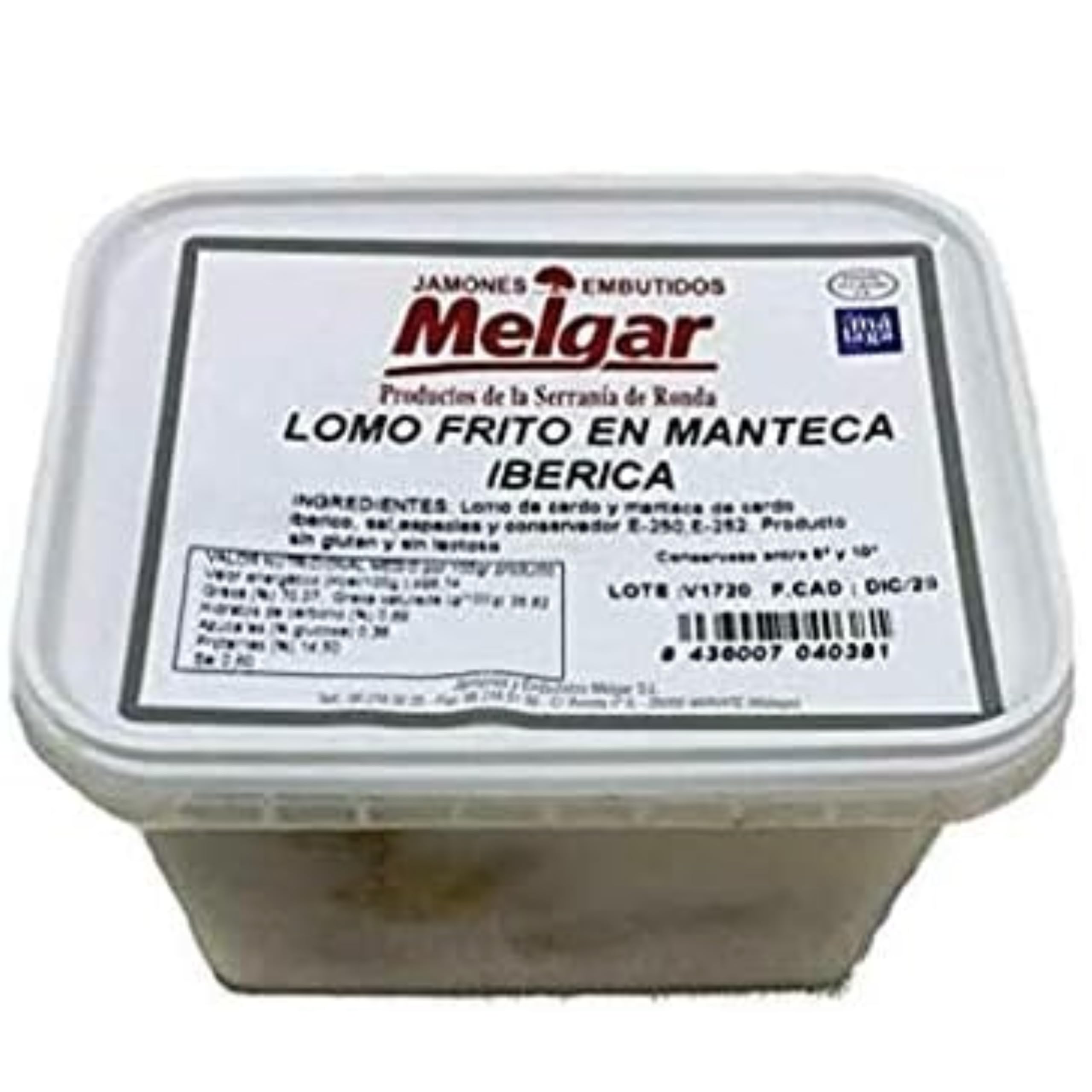 LOMO FRITO EN MANTECA ¡Deléitate con nuestro Lomo Frito en Manteca de 1kg, el sabor de tradición en cada bocado! Perfecto para tostadas y meriendas.