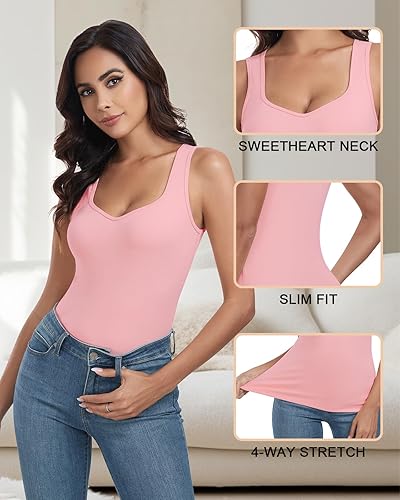 Miniatura 5 de WOWENY Camiseta sin mangas de forro polar térmico para mujer, cuello en V, camisola, capa base cálida, camisola, chaleco de camisola, ropa