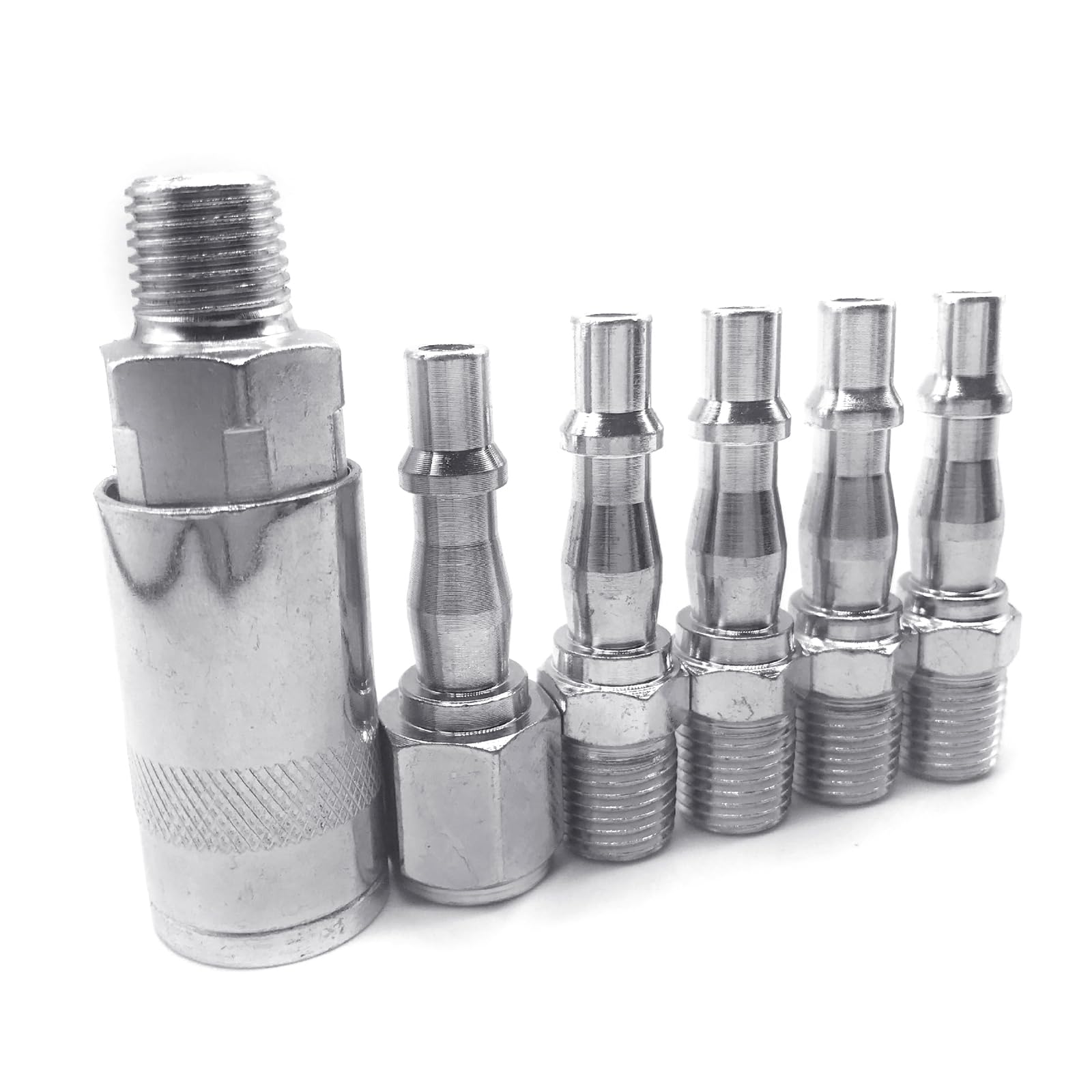 6pz Accoppiatori Aria Compressa Raccordo Rapido Connettore 1/4 "bsp | Prezzi E Offerte | Market - Foto 12