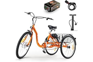 SuperHandy Adult Electric Tricycle Bike: Effortless Mobility for Seniors and the Physically Challenged