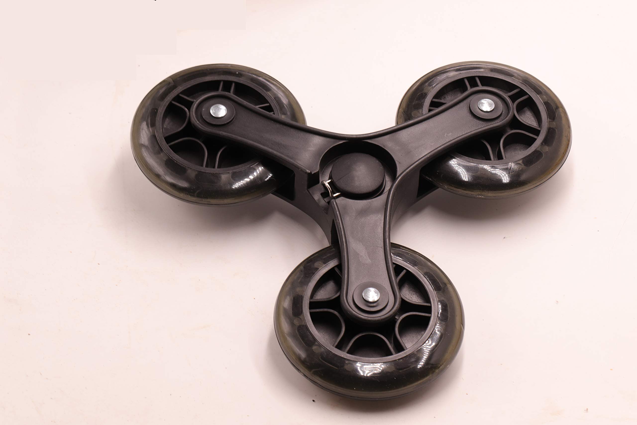 tri-Wheels,Black Shopping cart Wheel