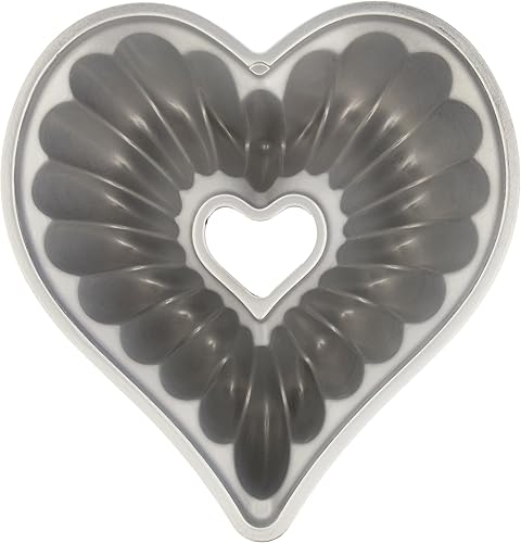 Nordic Ware Elegant Heart Bundt, 10 tazas, caramelo