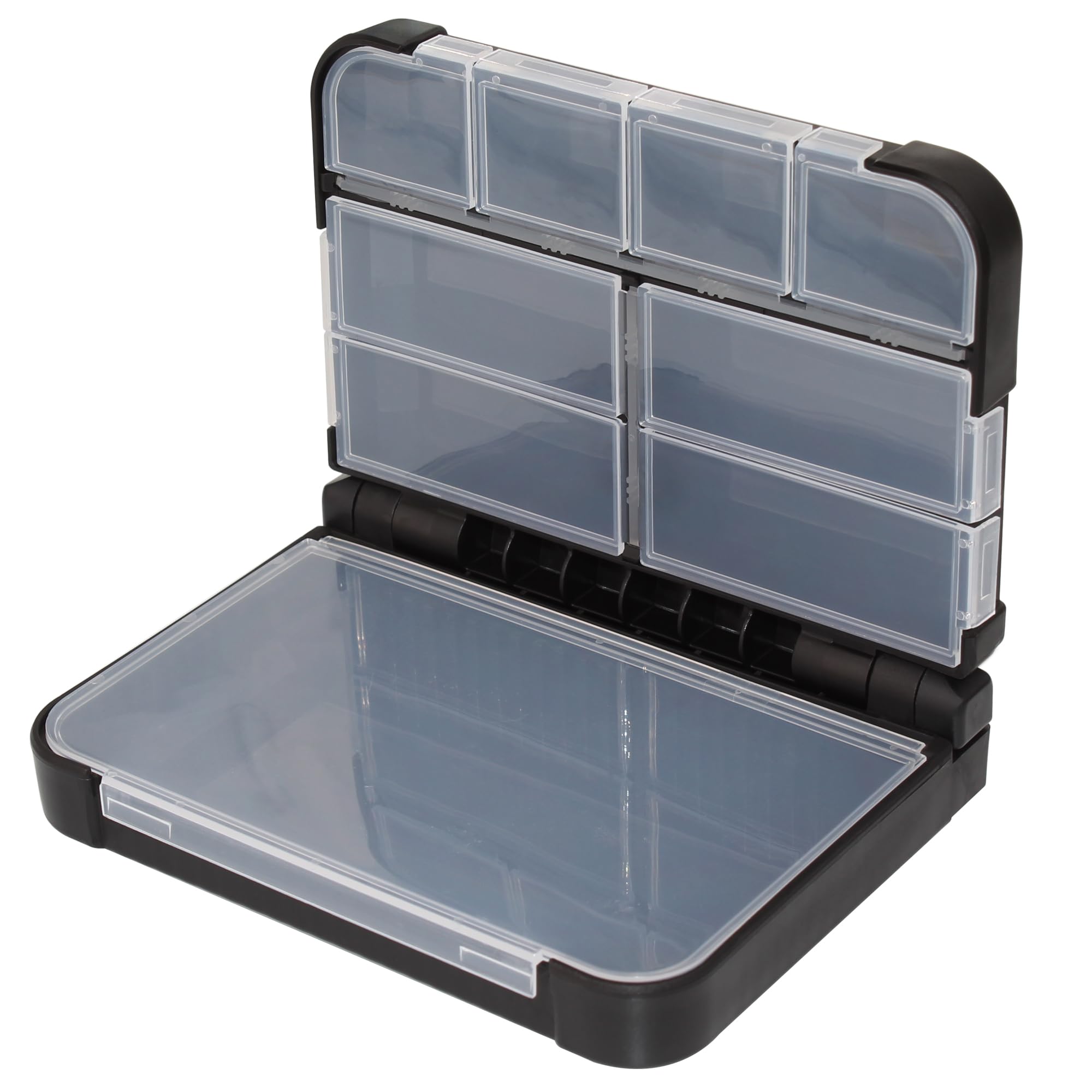 Skrzynka Połowowa do Przechowywania Akcesoriów Wędkarskich, Organizer Box do Morza i Karpi Grube Przynęty Wędkarskie Haki Obroty Przynęty Koraliki Rurki Klipy Fishing Tackle Box Rozmiar L M S