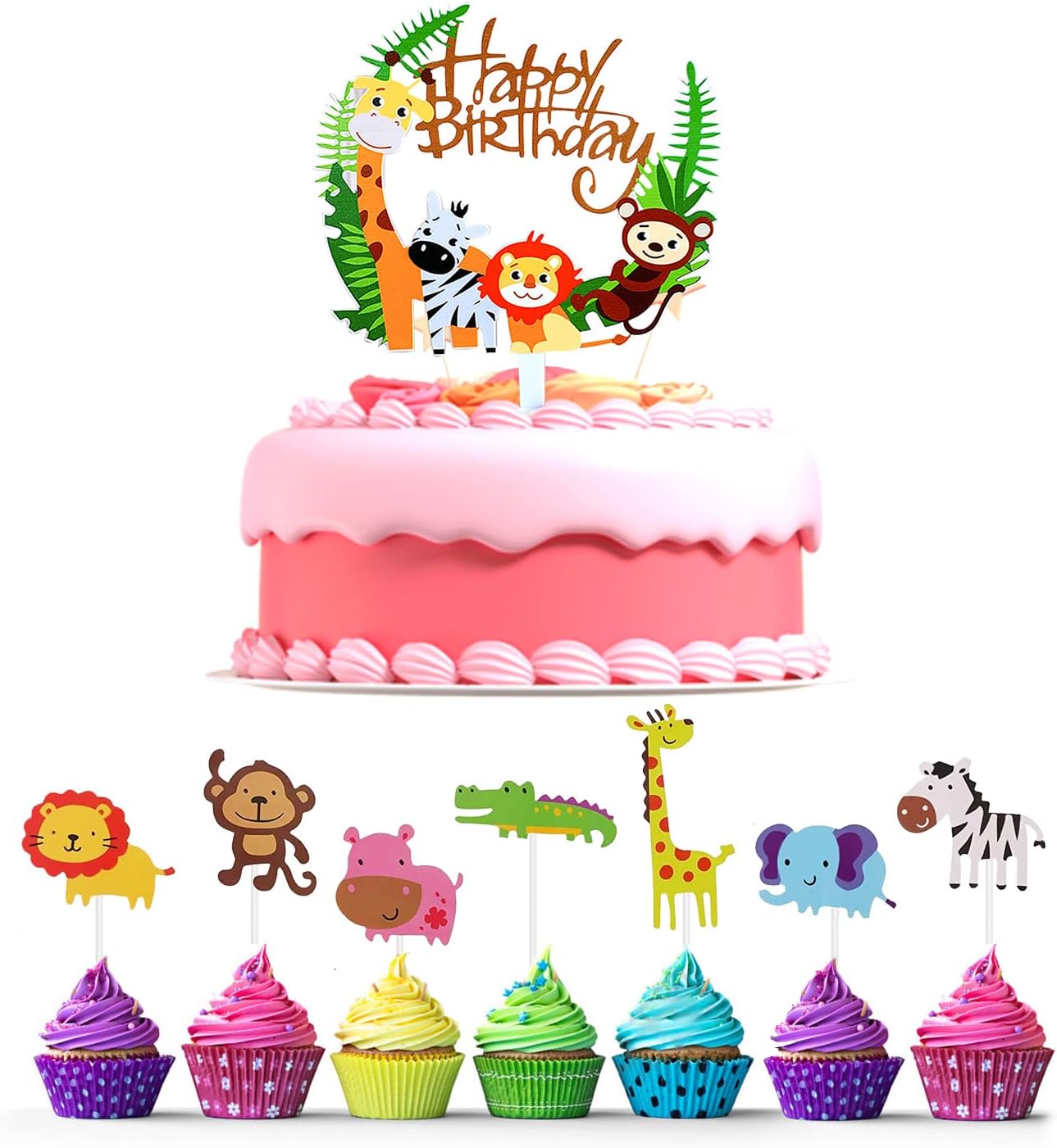 14-tlg Cake Topper Set - Mini Spielzeug Figuren Für Torten & Cupcakes, Kindergeburtstag Deko