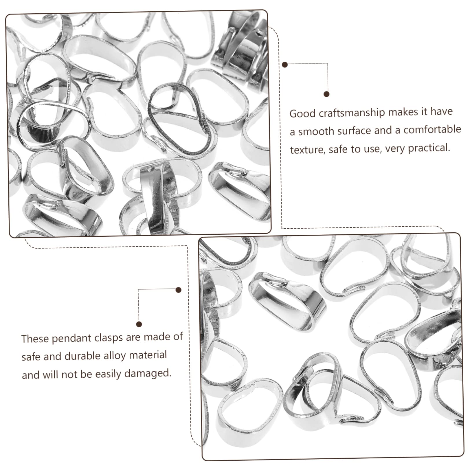 SEWACC 400piezas Enganches De Colgantes Para Accesorios De Joyería Broches Para Pendientes y Conexiones De De Moda
