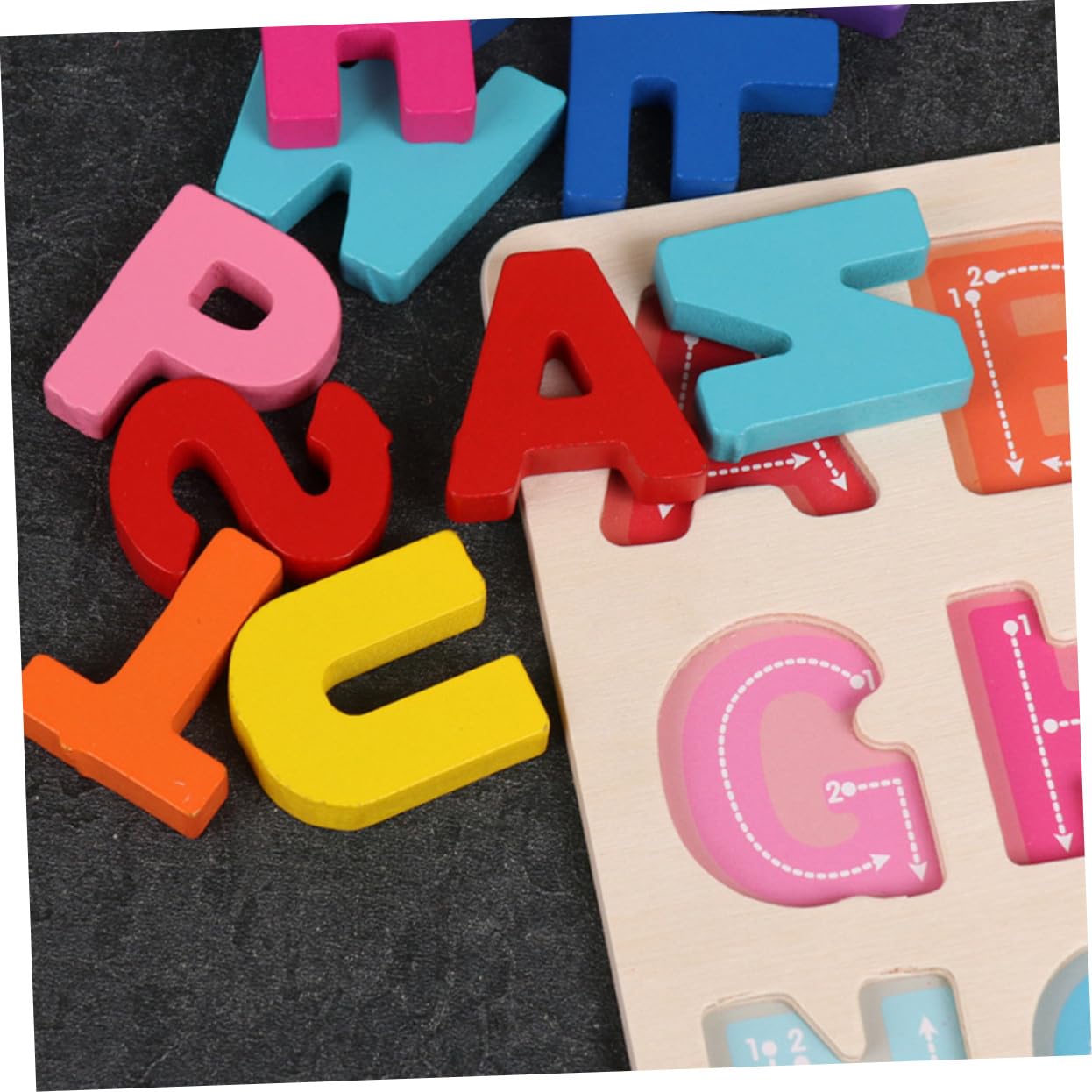 Puzzle Numeri e Alfabeto in Legno per Bambini, Set Educativo | Apprendimento Cognitivo, Sviluppo Abilità Matematiche, Gioco Sicuro per Kids e Children