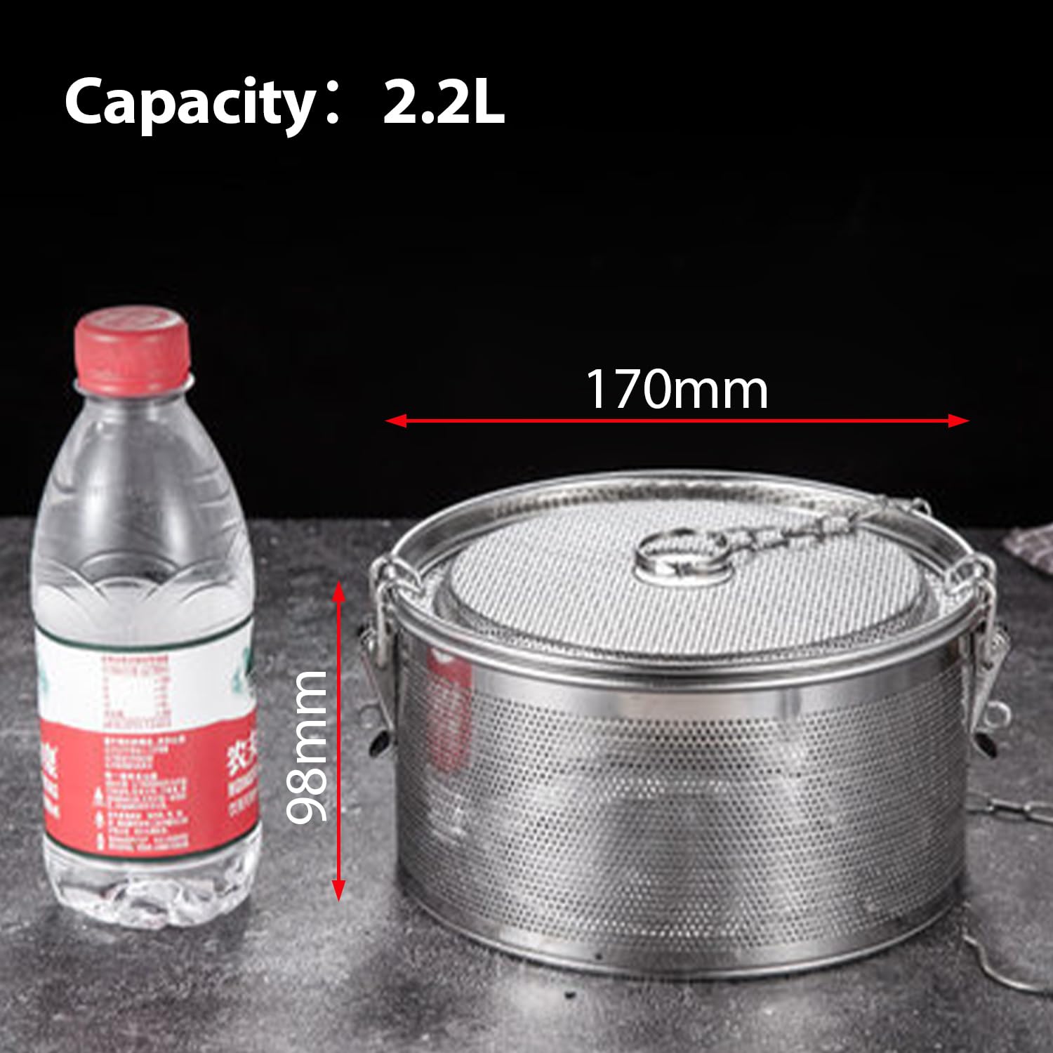 Colino Per Spezie In Acciaio Inox Con Catena – Filtro Per Tè E Infusi, 3 Dimensioni (8, 10, 13 Cm), Accessorio Da Cucina - 2