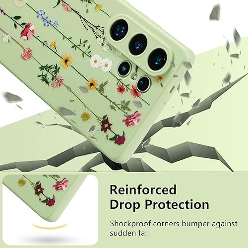Vista 253 de ZTOFERA Funda protectora delgada para Samsung Galaxy S21 FE 5G, bonito diseño de flores para niñas y mujeres, funda protectora delgada para Galaxy