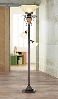 Vintage Traditional Torchiere Floor Lamp Tree 72