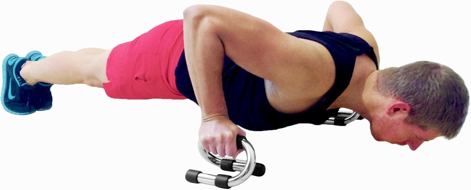 GF Garren Fitness Maximiza Push Up Bars - Ultra 25mm - Strongest Steel Pushup Stands with Comfortable Foam Grip and Non-Slip Chrome Bars – Safe, Sturdy and Less Wrist Strain : Sports & Outdoors
