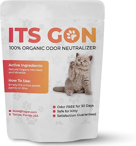 ITS GON - Desodorante de arena para gatos - Paquete de 3
