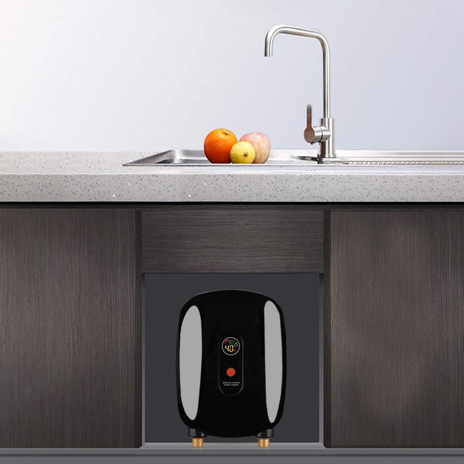 3000W 110V Instant Electric Tankless Mini Hot Water Heater, IPX4, Over-temperature automatic power-off, for Home, Kitchen, Bathroom, Wet Bars, Schools, Hospitals, Hair Salons