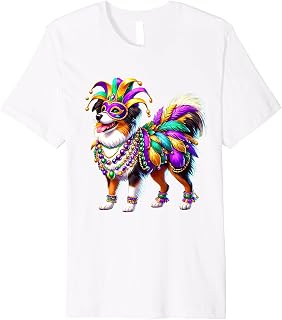 Mardi Gras Australian Shepherd Dog Aussie Premium T-Shirt