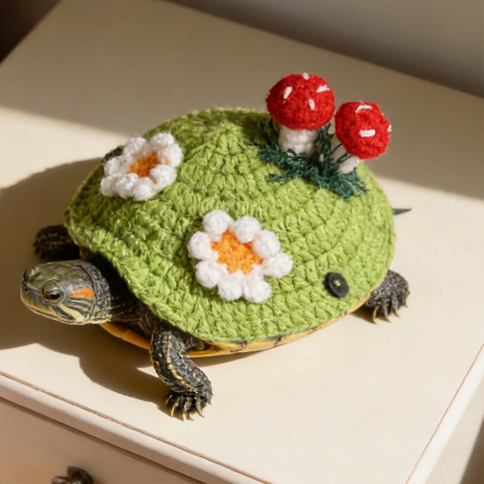 Schildkröten-Kleidung – niedlich, gestrickt, warm, verstellbar, Winter-Schildkröten-Pullover für Winter, kaltes Wetter, Outdoor, drinnen, Spazierengehen, Party, Cosplay oder Abenteuer
