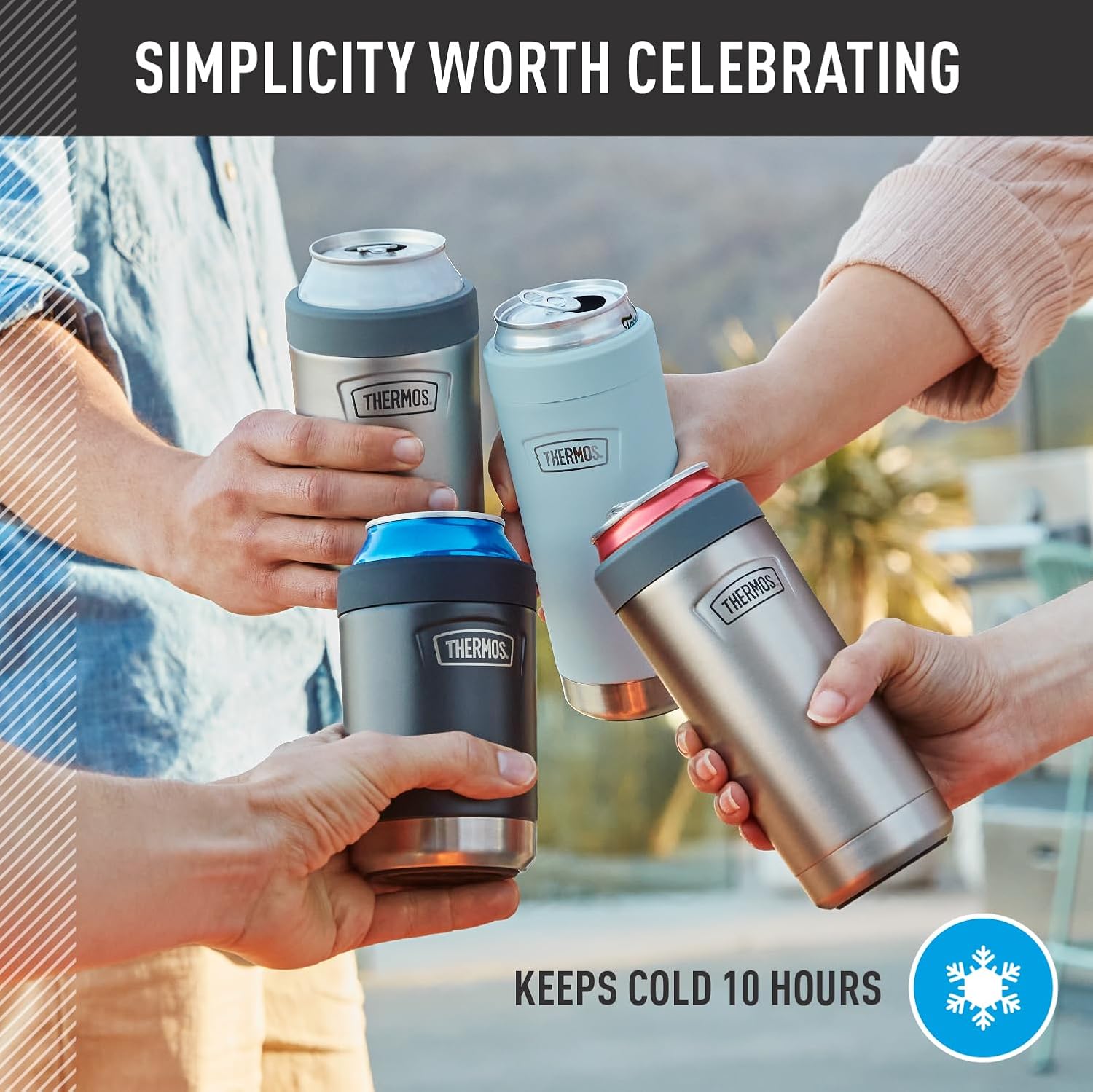 THERMOS ICON SERIES, Beverage Can Insulator 12 Maldives Ubuy