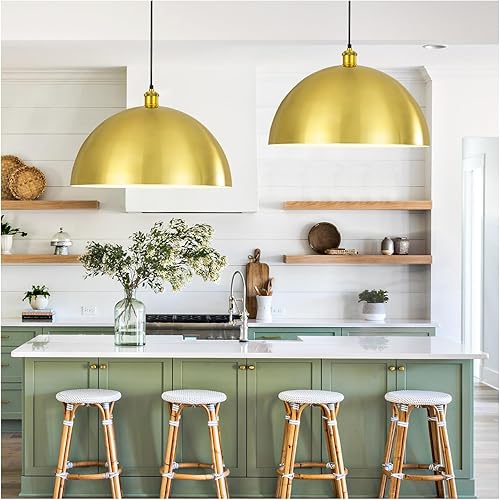 Miniatura 24 de Lámpara Colgante de Granja Negra Accesorios de Lámpara Colgante - Luces Colgantes de Isla de Cocina de 16 pulgadas Luces Colgantes Industriales de