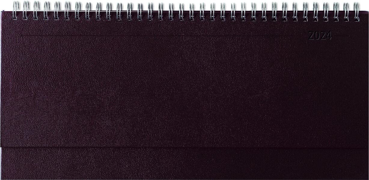 Table Horizontal Calendar Balacron Red 2024, Office Planner 29.7 x 13.5 cm with Index Cut, Table Calendar, Extended Back Panel, 1 Week 2 Pages, Red      Calendar – Desk Calendar, May 1, 2024