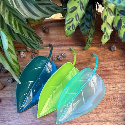 Miniatura 4 de STAYWILD 12 embudos de riego para macetas de interior, dispositivos de embudo de riego en forma de hoja, bonitas hojas de riego y embudo de riego