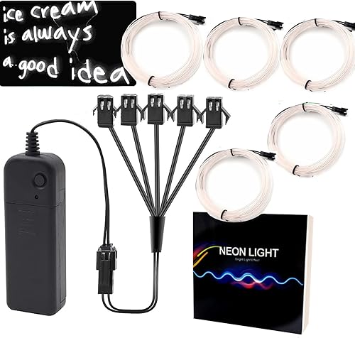 Vista 22 de Ourbest el Wire - Cable de luz multicolor Amarillo