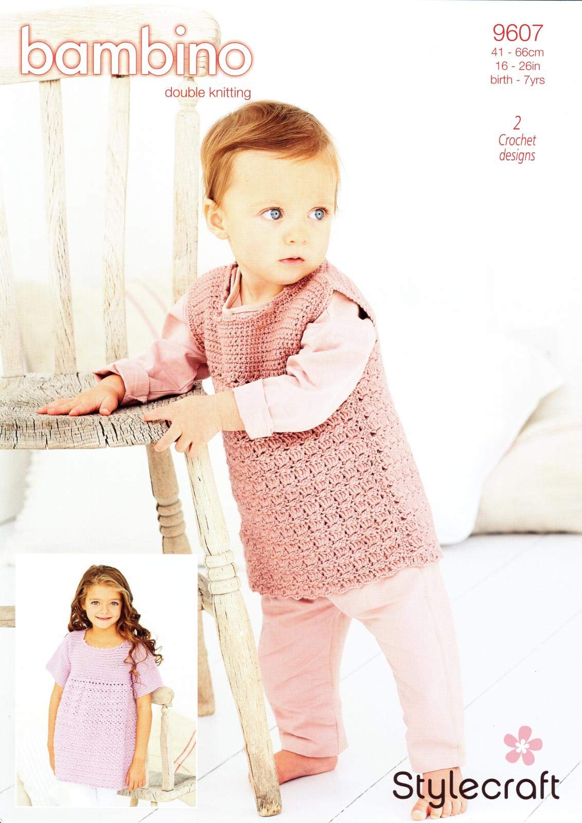 9607 Baby DK Crochet Cabbage Patch Dress Crochet Pattern hard copy genuine