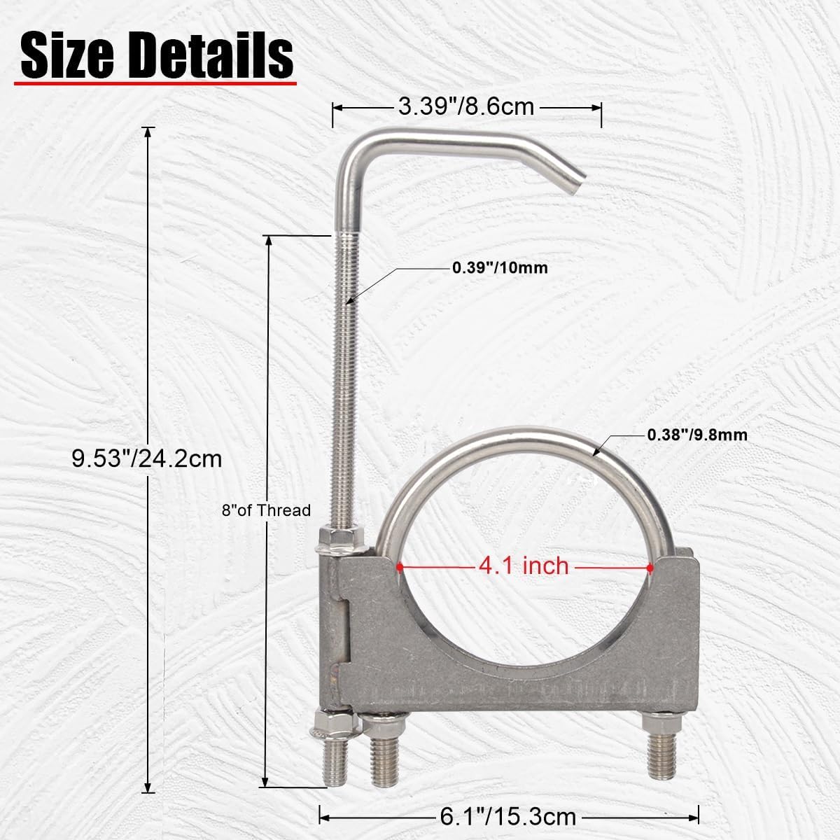 4 inch Exhaust Hangers and 4 inch Exhaust Band Clamps