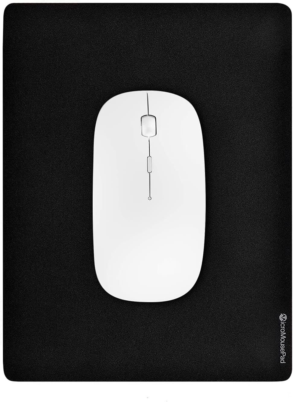 Micro Mouse Pad Small 8"x 6" Black Non-Slip Rubber Base Mousepad for Laptop Or Desktop