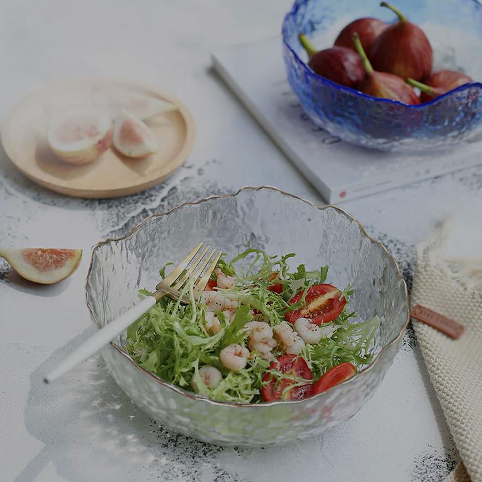 Set 2 Ciotole In Vetro Temperato | Diametro 20 Cm | Per Insalate, Dessert, Forno E Microonde - Foto 5