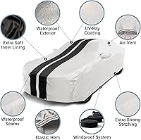 Vista 42 de iCarCover Compatible con Mazda Mazda2 Hatchback SUV 2011-2014 Funda para automóviles, forma ajustada, acolchada, cubierta exterior completa