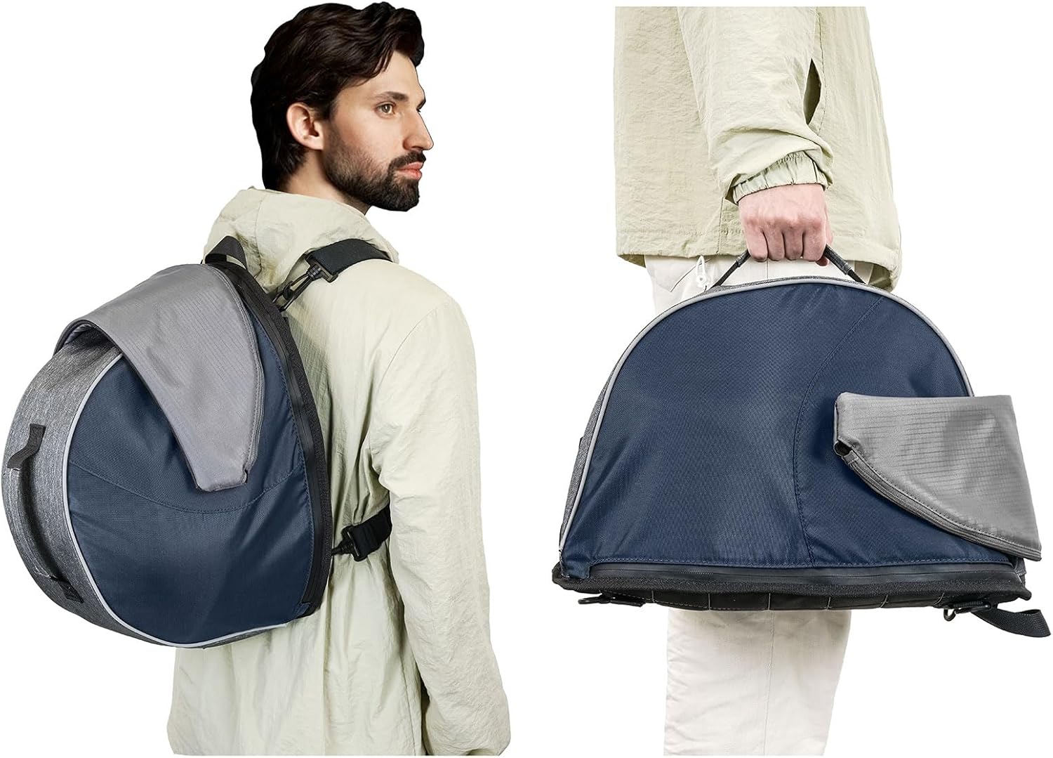 Motorcycle Helmet Bag with Top Handle, Water & Scratch Resistant Helmet Storage Bag for Short Distance Travel or Daily Use