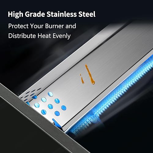 Miniatura 5 de Piezas de repuesto de placas de calor para parrilla Nexgrill, tiendas de campaña de calor de acero inoxidable para parrilla de gas Home Depot