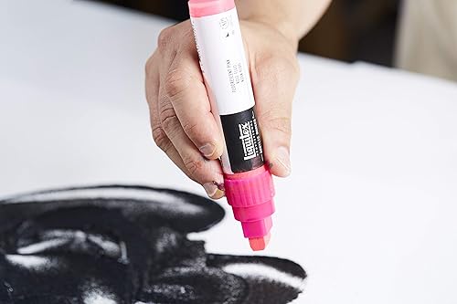 Miniatura 5 de Rotuladores de pintura Liquitex Professional, de punta ancha, Verde fosforescente, 8mm