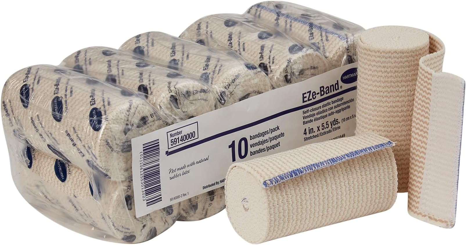 EZe-Band Double Self-Closure Elastic Bandage 4" x 5.5yds.- Pack of 10 (59140000)