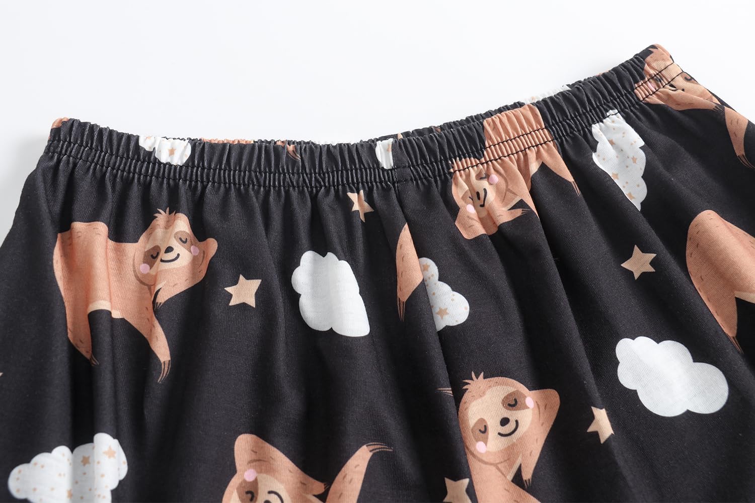 Vopmocld Big Girls' Short Sleeve & Shorts & Pants Pajama Sets 3PCS Cartoon Patterns Cute Lounge Sets for Teens 8-18 Years - Image 2