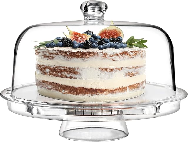 Multifunctional 5 in 1 Cake Stand And Dome Cake Dome Salad Punch Bowl Reusable