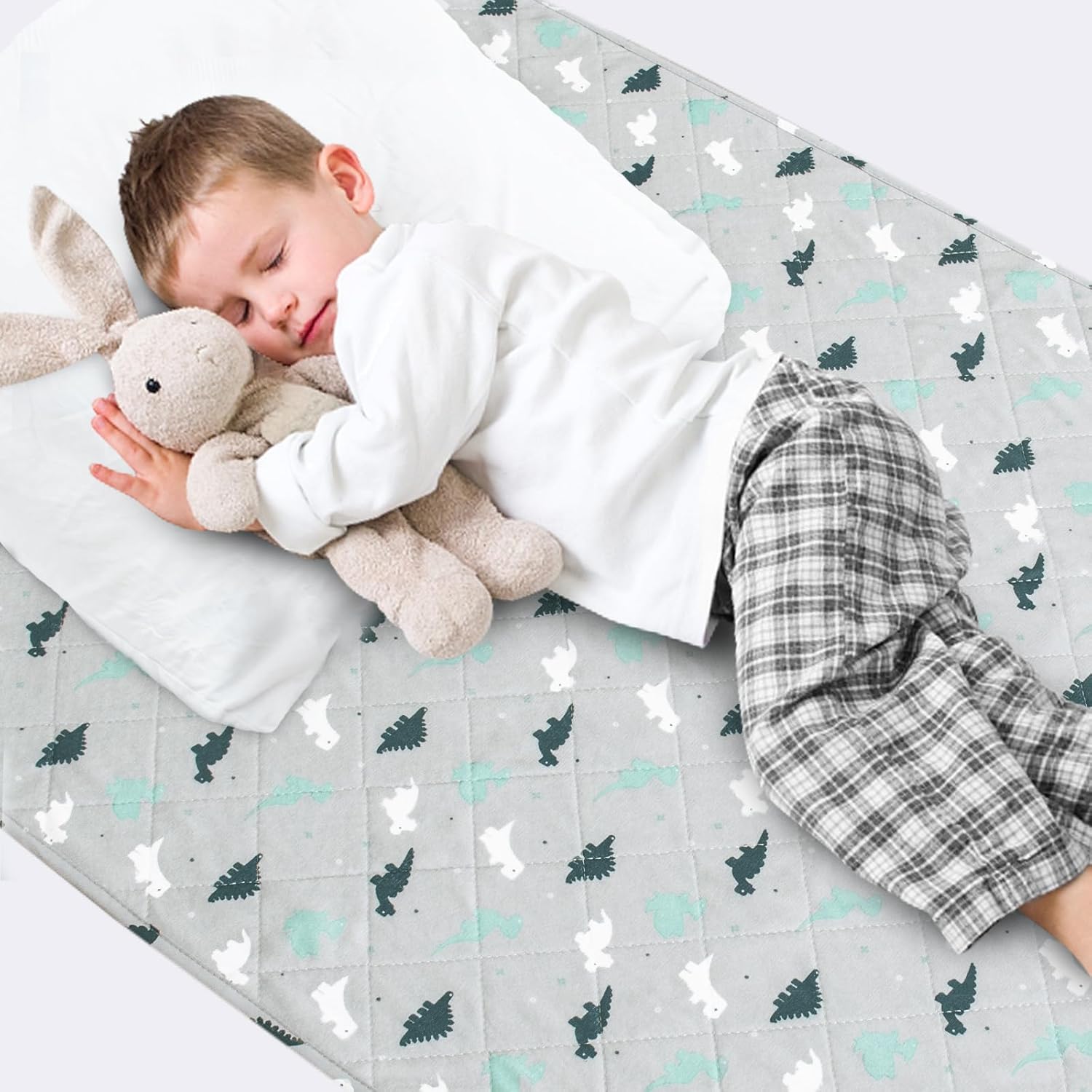 Potty Training Bed Pad 100 Waterproof, Bed Wetting Protection Pad for Twin and