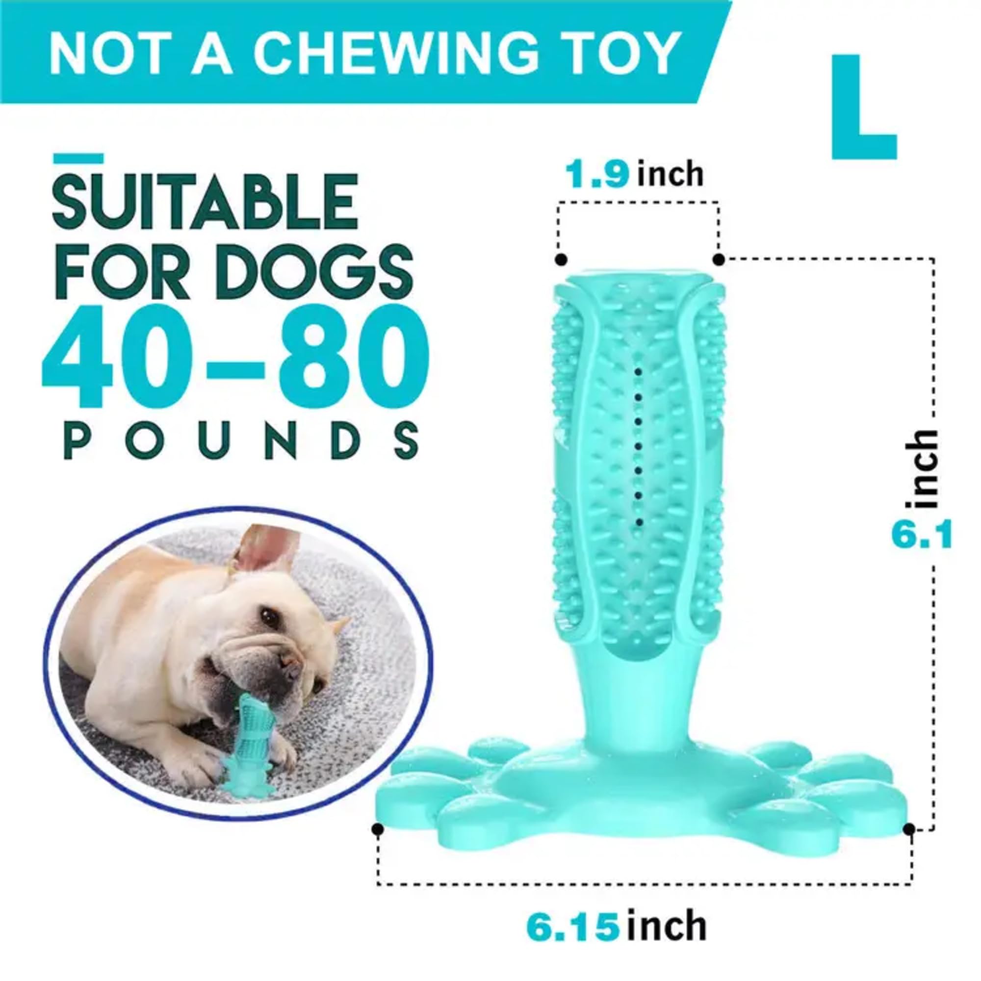 Jouet à mâcher pour chien, bâton de brosse à dents pour chien, jouets interactifs pour les mâcheurs agressifs, jouets interactifs, jouet robuste pour les garder occupés à mâcher pour petits
