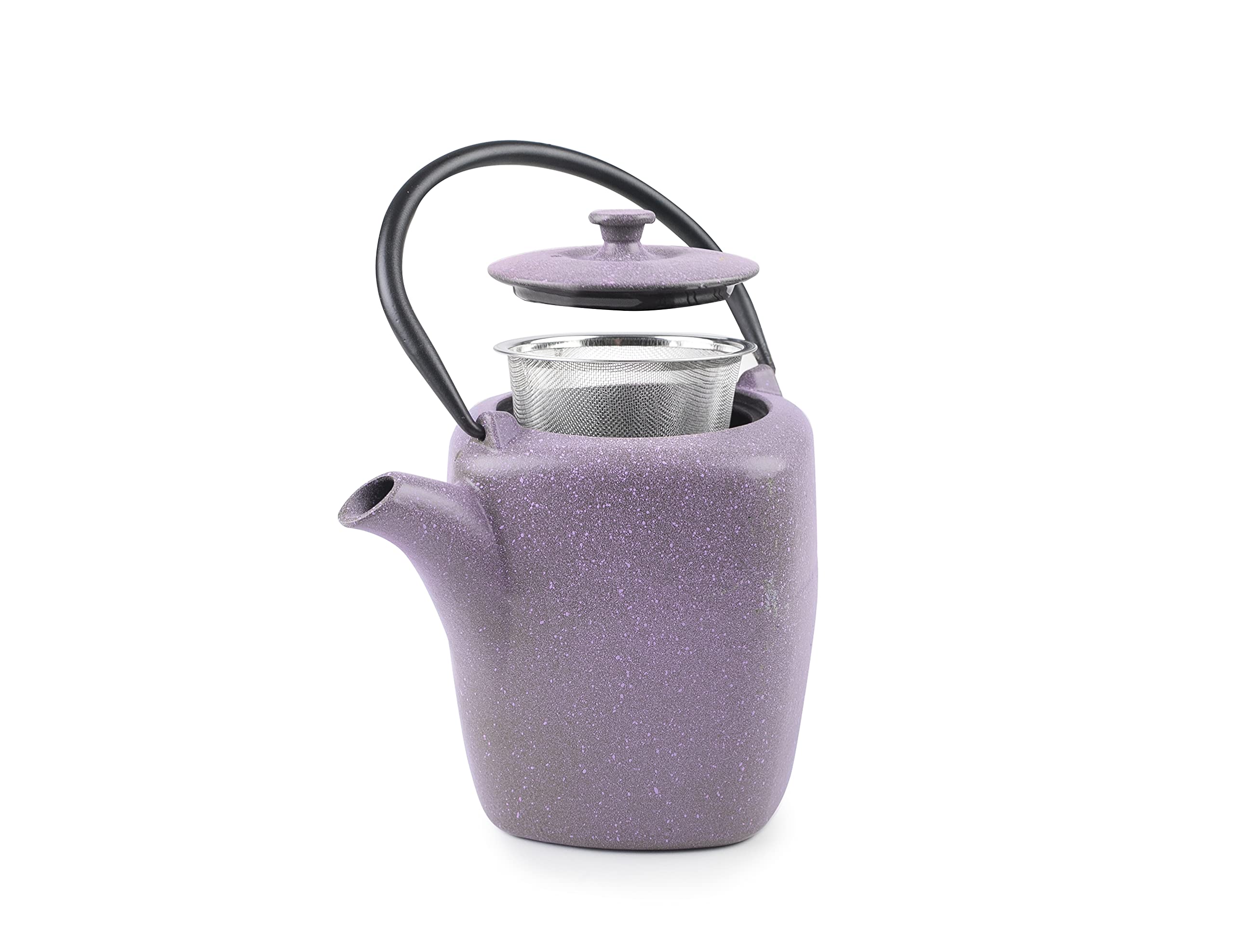 IBILI Cast Iron Lombok Teapot, 1.1 Litres, Enamel Interior, Induction Safe