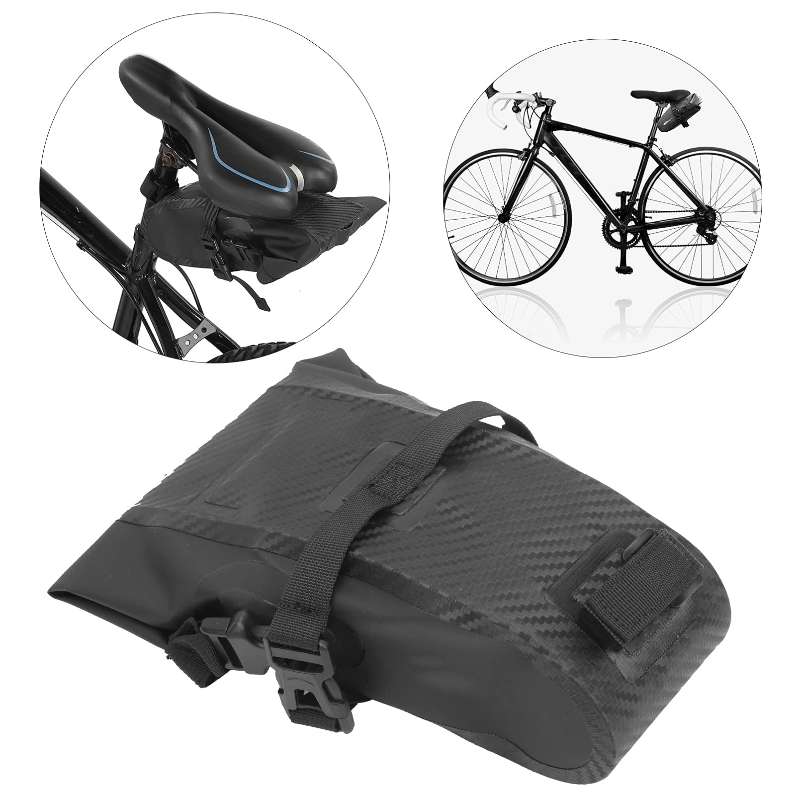 Borsa Da Sella Per Bici Impermeabile - Riflettente, Multifunzione, Con Velcro, Per MTB E Strada - Foto 6