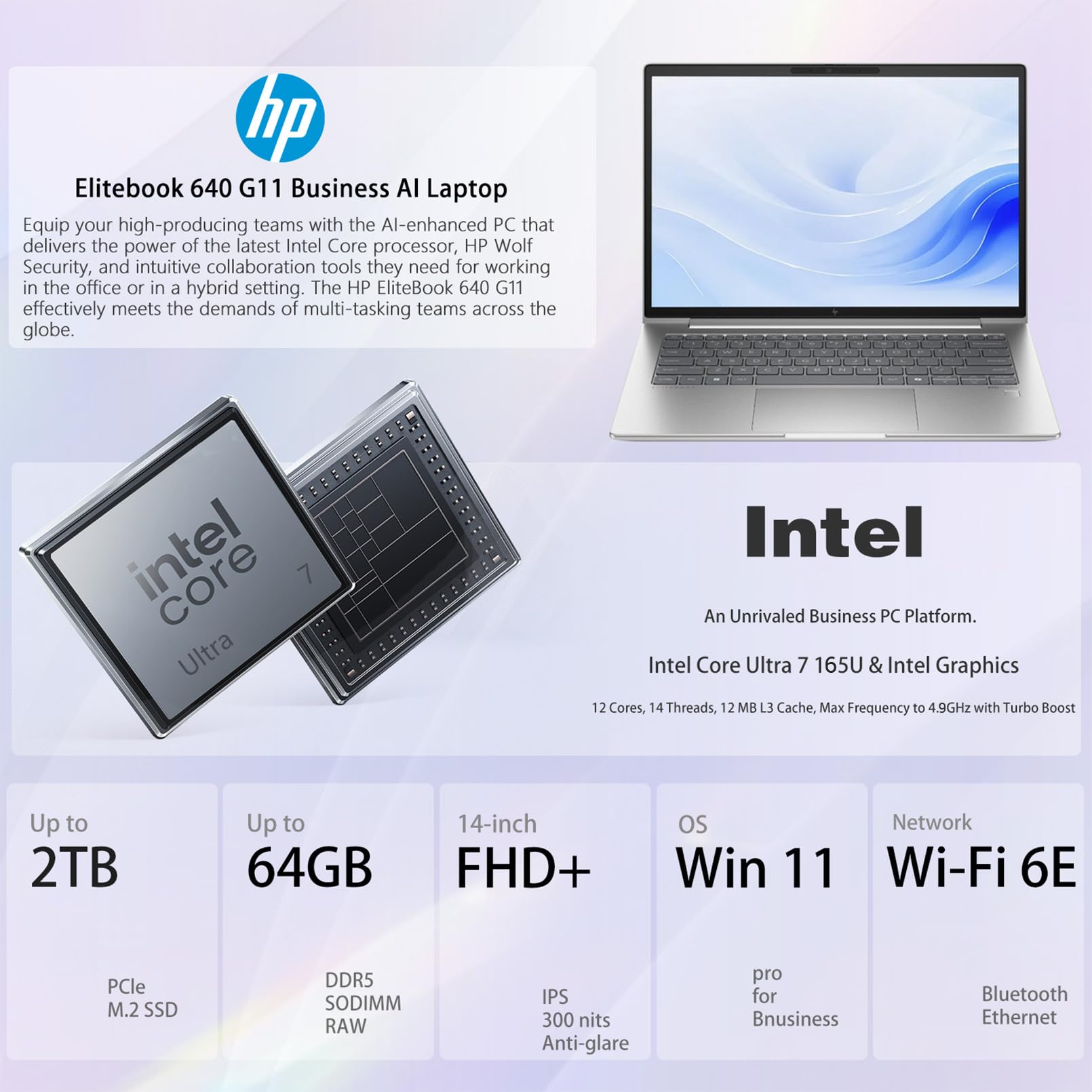 Amazon.co.jp: HP Elitebook 640 G11 14インチ FHD+ Intel Core Ultra