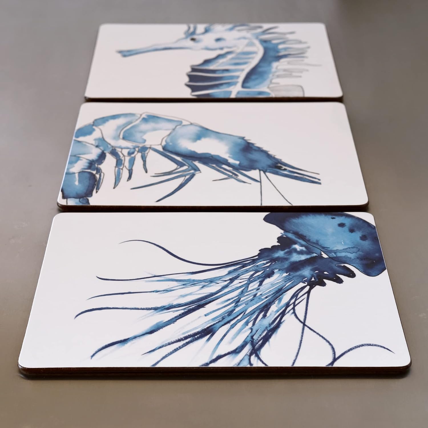 Coastal Table Gift Box - Sealife Design 6 Placemats and 6 Coasters - Image 4